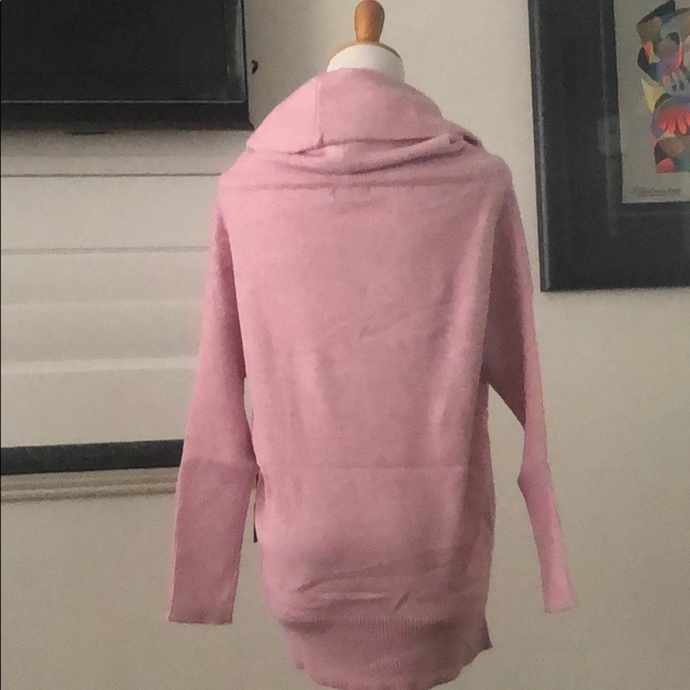 Soft Pink Off the Shoulder/Cowl Neck Sweater - Picture 4 of 4